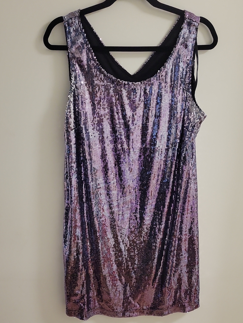 Aa Studio Lavender Sequin Mini Dress